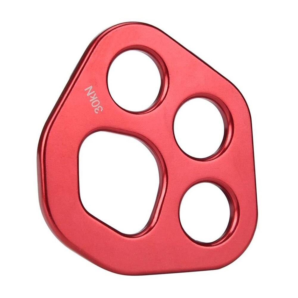 Plaque de gréement en aluminium à 4 trous 30KN, connecteur multipoint pour l'escalade, l'alpinisme, la sécurité du Camping, les outils d'équipement