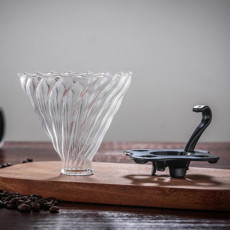 glass kaffe drypp filter kopp kaffe drypper smart kaffe filter motor stil bærbar gjenbrukbar papirløs helle over