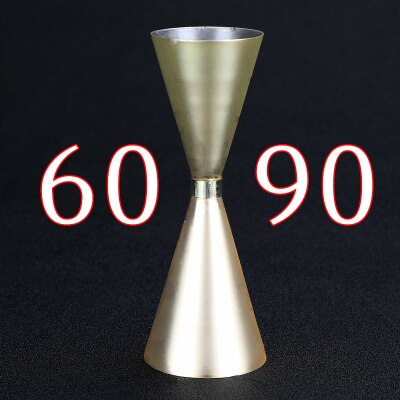 Japanse maatbeker gereedschap barmaat cocktailmaatje bargereedschap baraccessoires en handig eenvoudig: Goud 60-90ml