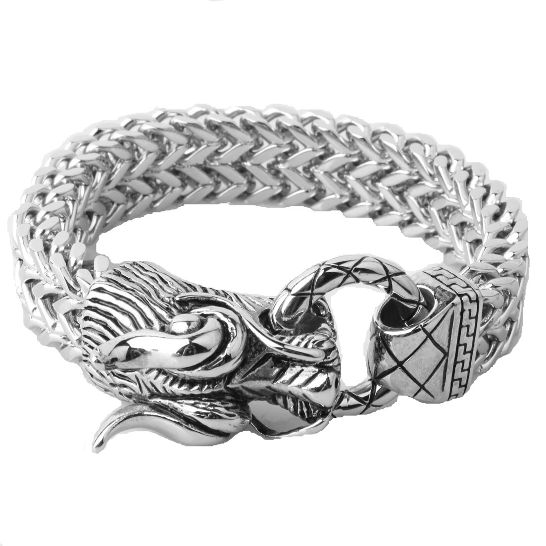 Schakels en Leer Heren Armband Schakels en Leer Heren Armband