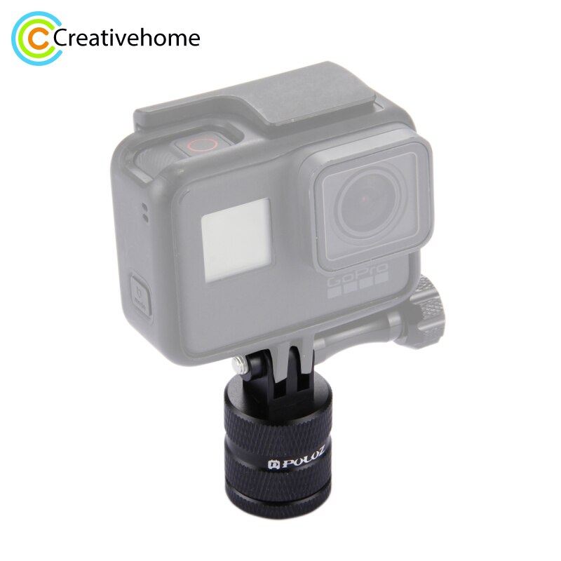 PULUZ 360 Grad Rotation Stativ Kopf Adapter Verbindung Halter Aluminium Adapter Basis Halterung für GoPro HERO5 4 3 + 2 1 kameras