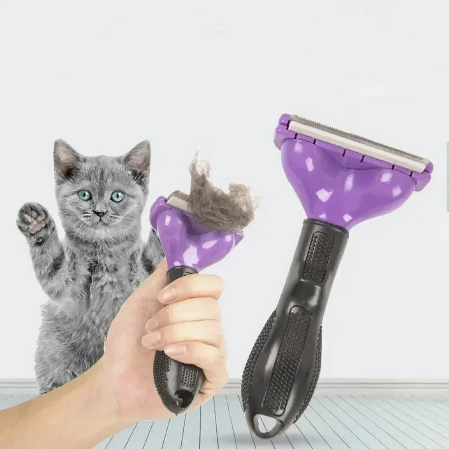 Ontharingskam voor grote honden Borstel voor grote honden Verzorgingsborstel voor huisdieren Kattenkam Haarmassagekam voor honden Kattenhaarverwijderaar Reiniging Verzorging