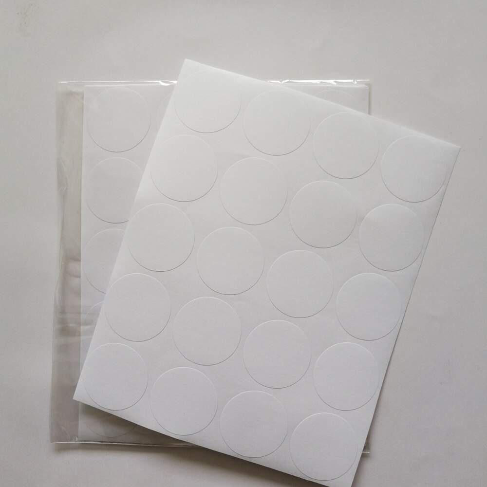 120 Stickers 35mm DIAMETER ROUND shape BLANK WHITE paper sticker FOR DIY PRINTING
