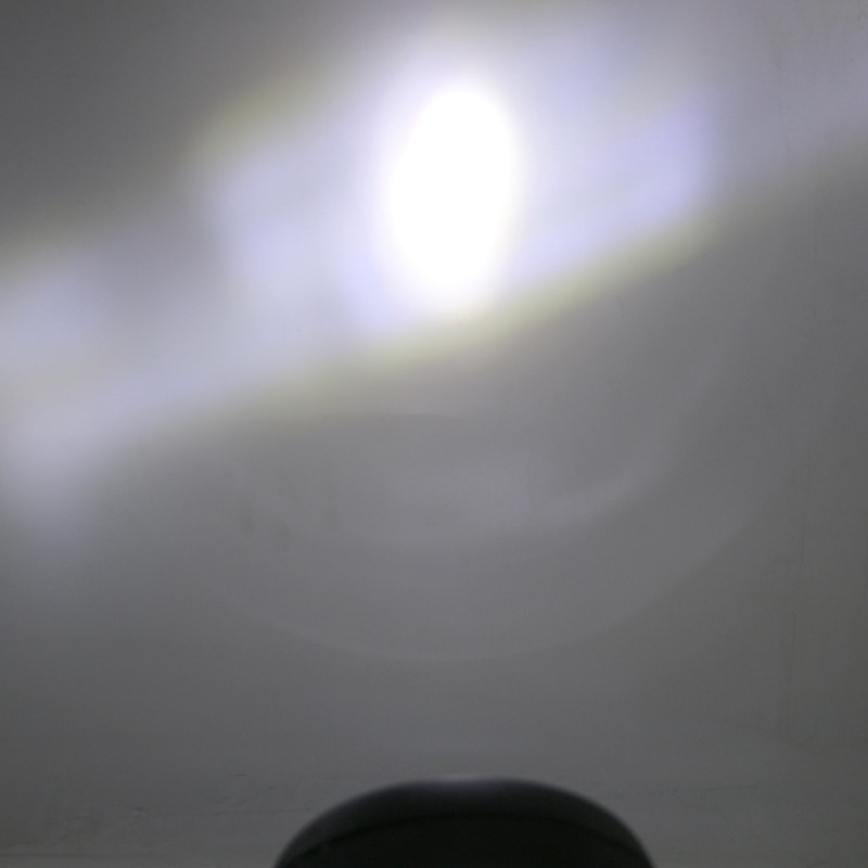 Universele Motorfiets Led Koplamp Dc 12V Scooter Head Lamp Met Beugels Moto Ronde Koplamp Motor Retro Zwart Led Front lichten