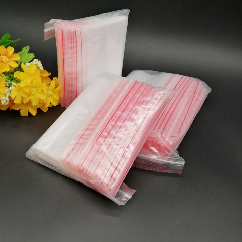 100 sztuk plastikowa torba z zamkiem błyskawicznym pakiet ozdoba do torby świeża torba worek próżniowy do przechowywania zamykana na zamek błyskawiczny przezroczyste opakowanie etui