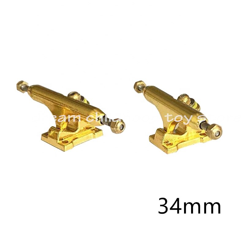 Single Axle Gold fingerboard trucks 32mm 34mm with locknuts: 34mm