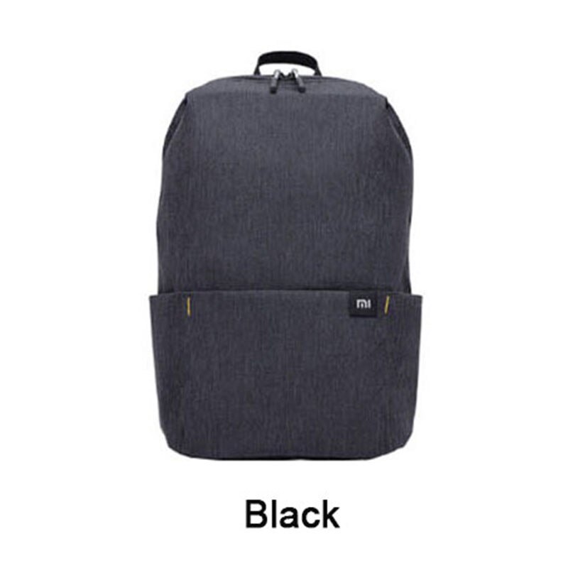 Xiaomi Mi Backpack 10L Bag 8 Colors Waterproof Leisure Sports Chest Pack Bags Unisex for Mens Women Child Backpack: 20L Black