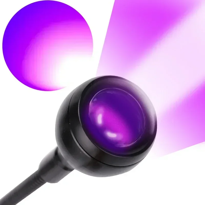 Luces Led ultravioleta con Clip, tubo de Metal Flexible, lámpara UV USB, Mini luz de curado de Gel UV, lámpara de escritorio, secador de uñas para arte de uñas DIY