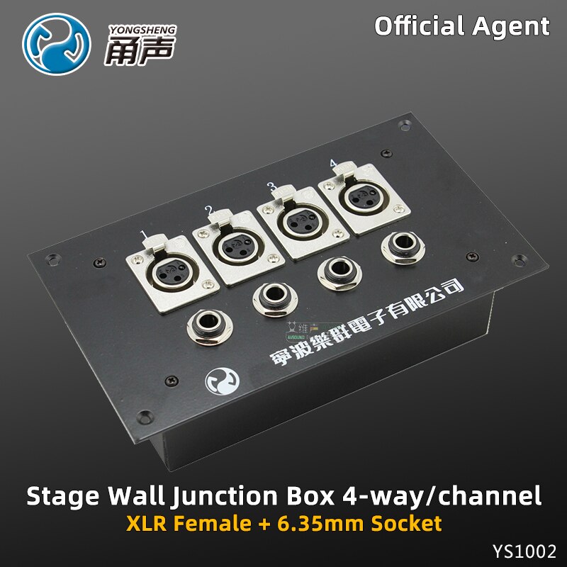 Xlr  a1 2 wand-audio-anschlussdose 2 4 6 8 10 kanäle bühnen- und aufnahmestudio-buchse  to 3- polig ,ys1004 -reihig 4-- wege: Ys1002