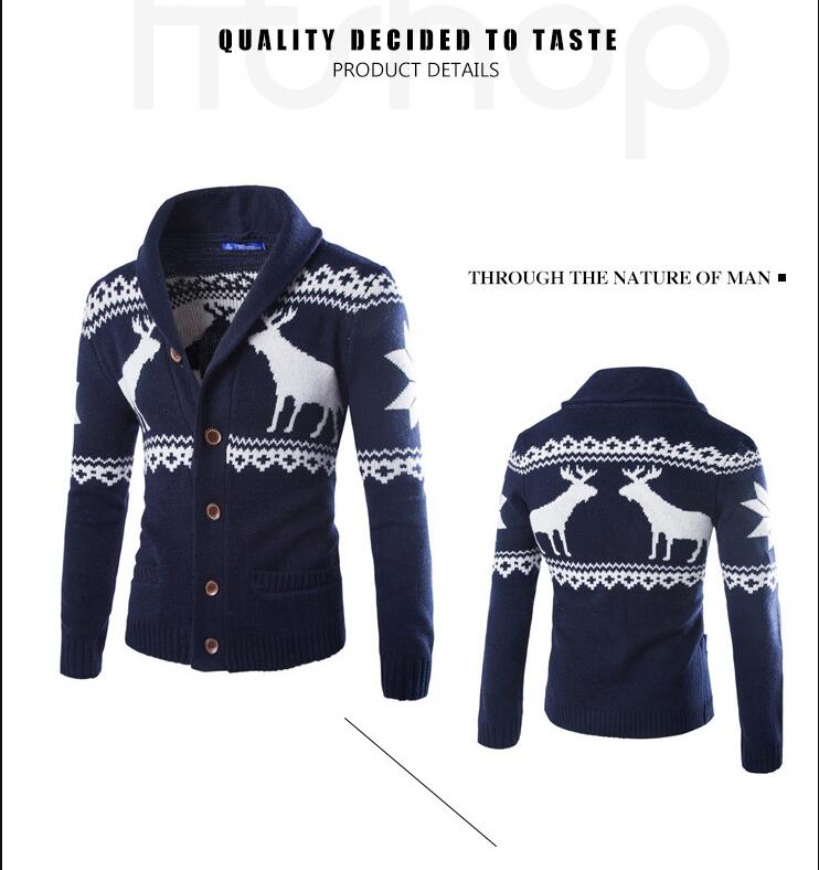 Mannen Herfst Casual Trui Mannen Slim Fit Truien Uitloper Warm Winter Truien