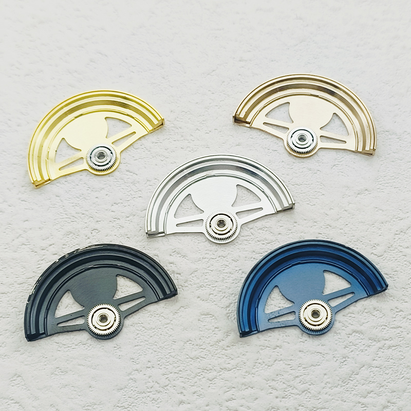 Movimientos de reloj NH35 NH36, rotores de peso oscilante personalizados, aptos para movimientos NH34 NH35 NH38 NH39 4R 6R, piezas compatibles de repuesto