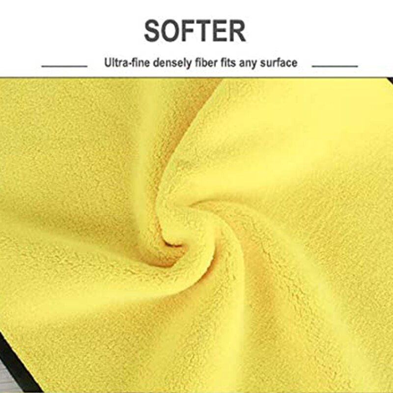3 pakke mikrofiber bilvask håndkle polering pleie voksing rengjøring klut bil skjønnhet håndkle superabsorberende og slitesterk 30*60cm