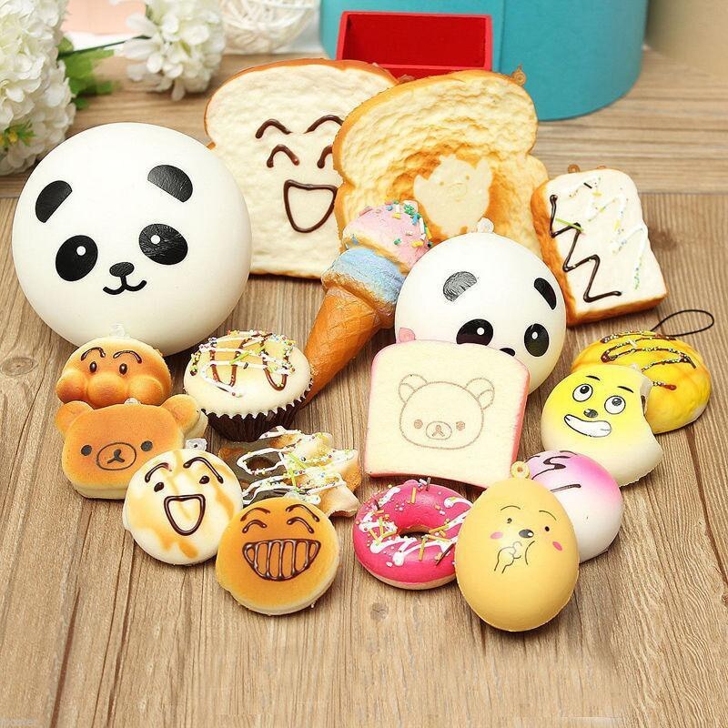10/20/30 Pcs/lot Squishy Slow Rising Mini Soft Random Squishy Squishies Toys Cake Bread Squeeze Pressure Relief Toy