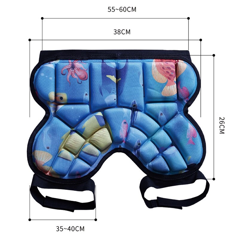 Pantaloncini di protezione caldi pantaloni per pattini da sci bambini Butt Hip Snowboard pattinaggio a rotelle