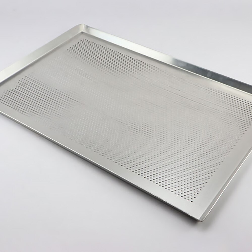 Rectangular Perforated Baking Tray Aluminum Alloy Versatile Baking Sheet Pan Large Capacity for Kitchen Roasting Bread Pizza