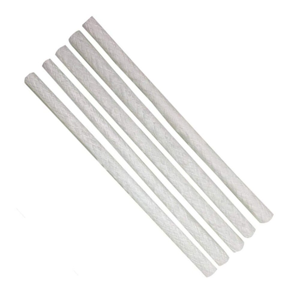 10 stk glasfibervæge olielampe væge vinflaskevæge udendørs glasfibervæge gør-det-selv tilbehør  (1.27 x 25cm,  hvide)