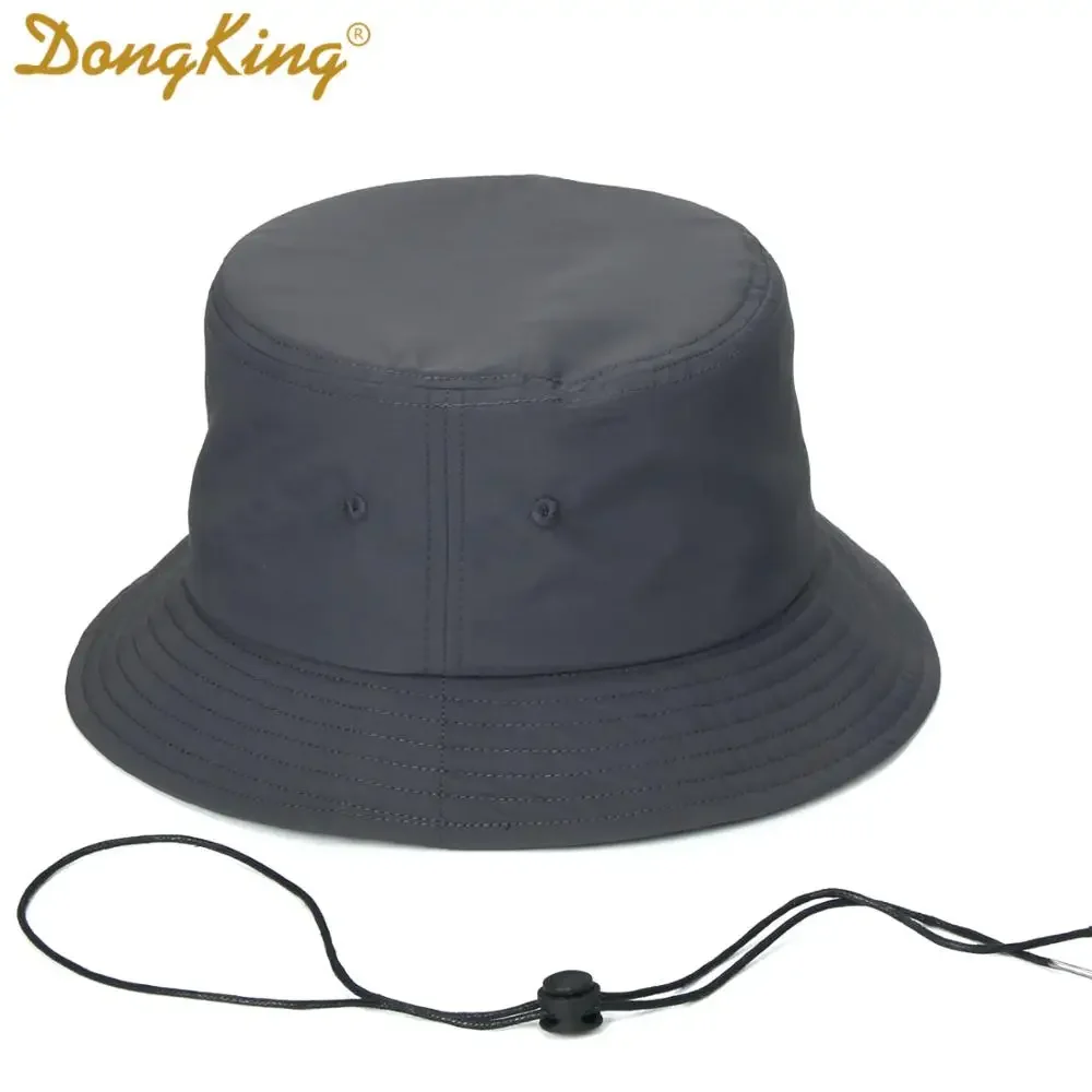 Sombreros de cubo impermeables a prueba de viento para hombres y mujeres, sombrero de lluvia ligero, xx-grande, senderismo, Camping, UV/UPF, 50 empaquetable: S / Gris oscuro