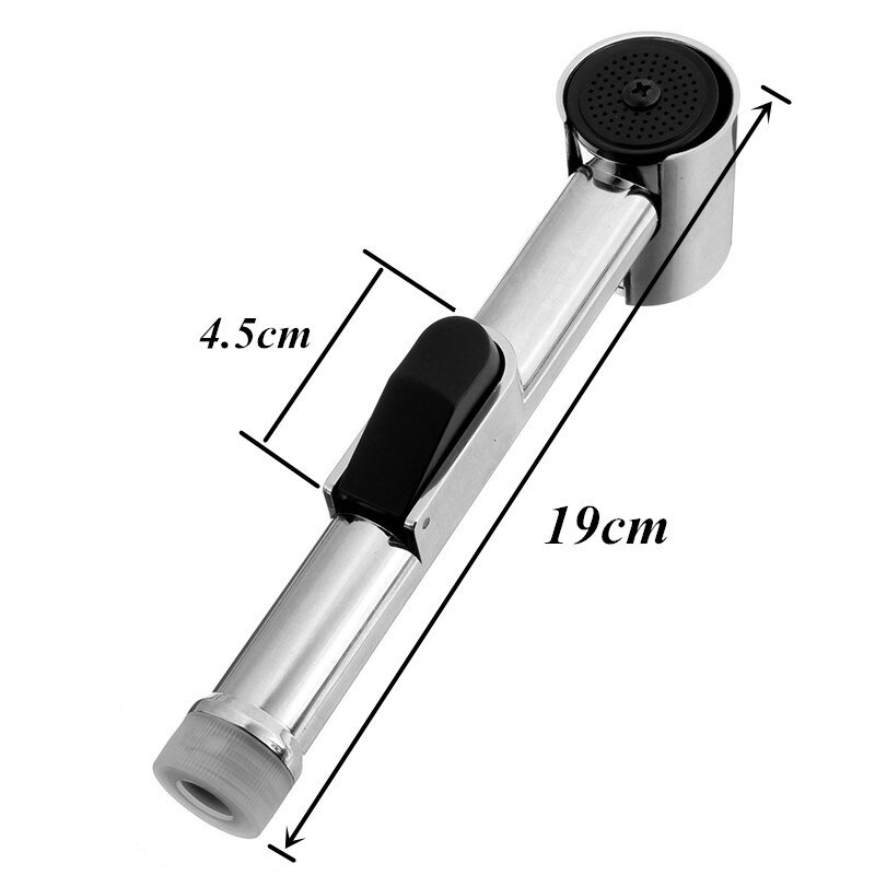 MTSPACE Chrome ABS Sproeier Handheld Bidet met Houder Shattaf Spray Badkamer Wc Bidet Douchekop Sproeier Douchekop