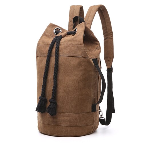 Snap tours bolsa de viaje de lona de dos tamaños para hombre, gran capacidad, bolsa de fin de semana para hombre, Mochila deportiva grande, equipaje de mano: COFFEE-BIG