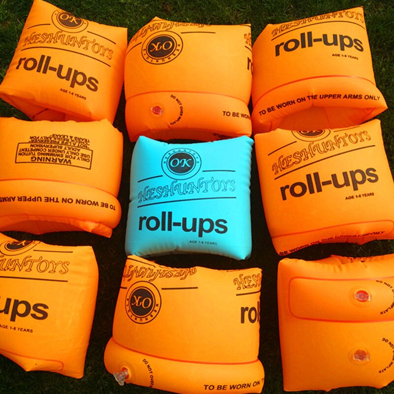 Inflatable Roll-ups Inflatable Donut arm ring Floats oversleeve swimming ring double balloon pool Float swimming arm circle