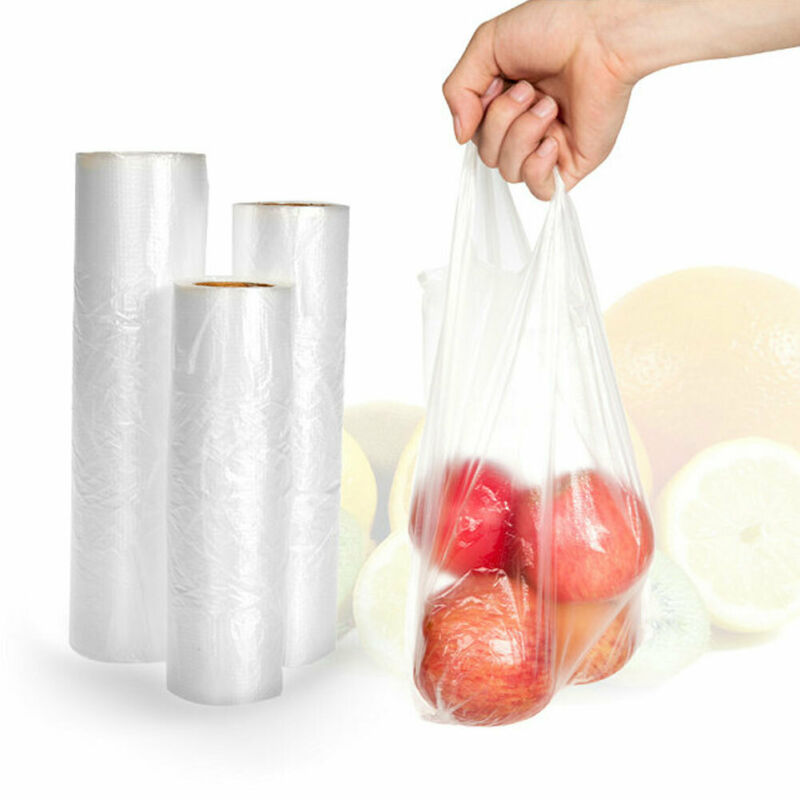 Een roll voedsel Opslag saver zakken Vacuüm Plastic roll custom size Tassen Voor Keuken Vacuüm Sealer om voedsel vers