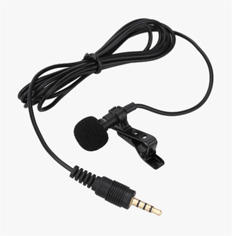 Draagbare Clip-op Revers Lavalier Microfoon 3.5mm Jack Mikrofon Mini Wired Mic Condensor Microfono Voor iPhone Samsung Smartphone