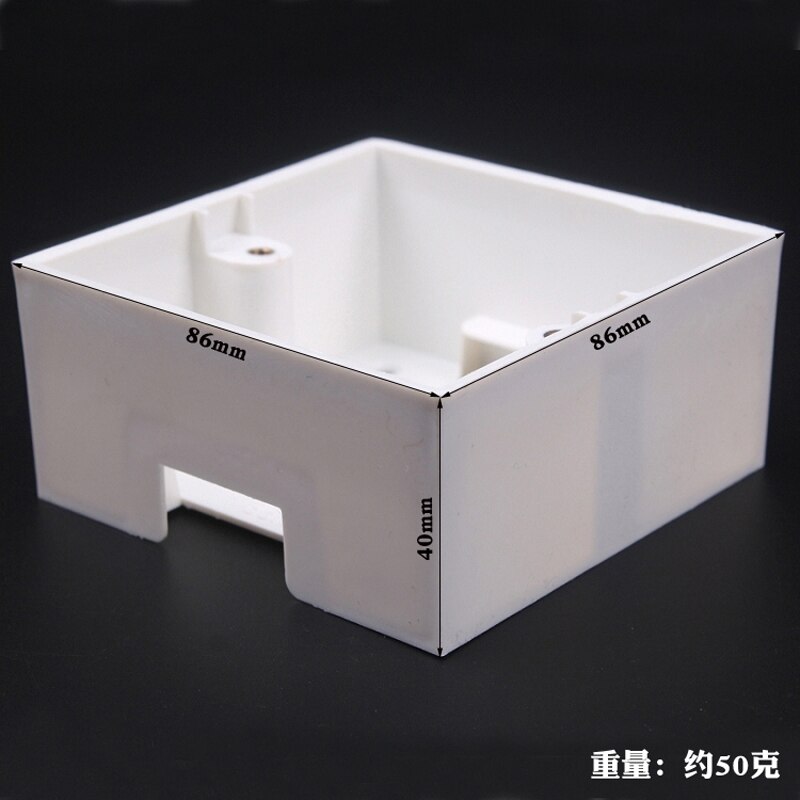 5 pcs Universal 86 Type 40mm Wall Mount Switch Box PVC Junction Knop Schakelaar Socket Bedrading Doos