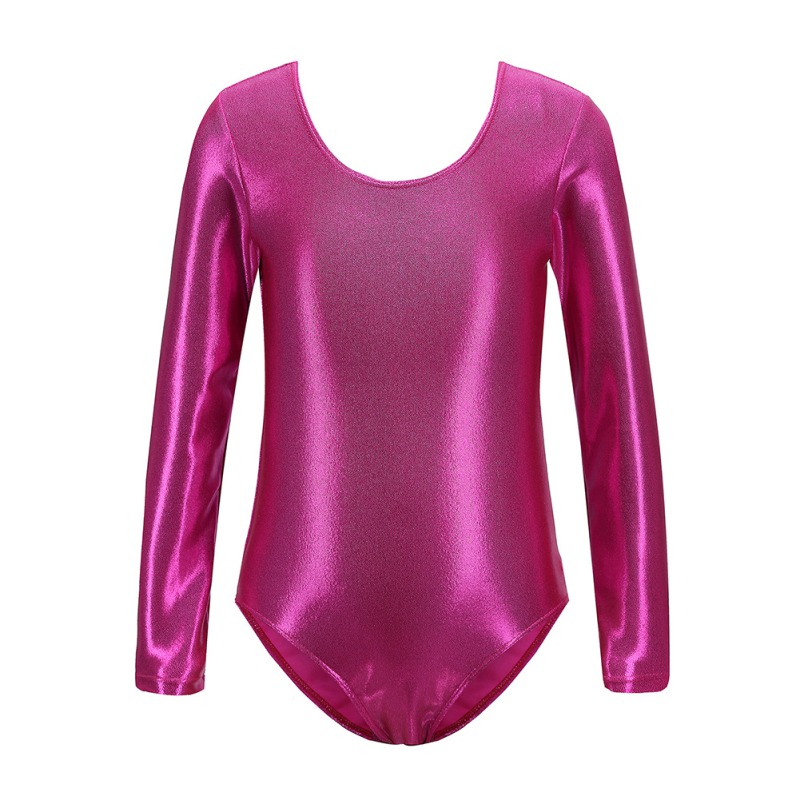 Justaucorps de ballet pour filles, vêtements de danse pour tout-petits, jupes à manches longues, olympiques de batterie AqLeotard, vêtements de ballerine pour enfants, vêtements d'entraînement: YELLOW / L