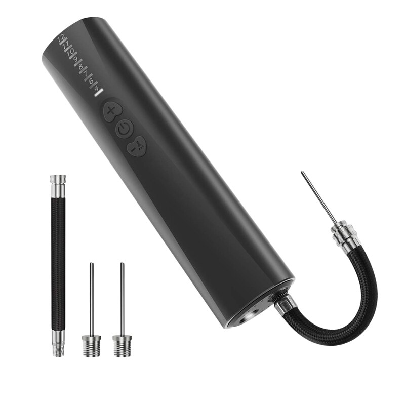 Elektrisk bollpump batteridriven med nålar snabb uppblåsning, kompakt pump för basket, rugby, fotboll, volleyboll och chil: Default Title