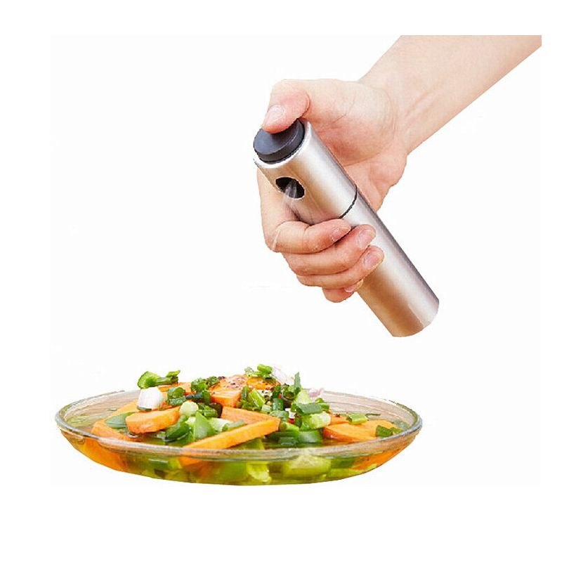 Rustfritt stål olje sprøyte pumpe finne flaske olje sprøyte gryte matlaging steke bake olje flaske verktøy olje dispenser