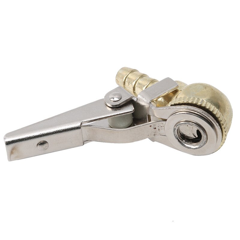 1/4 "NPT Tire Air Chuck Inflator Gauge Brass Ball Car Tire Inflator With Clip For Car Tire Repair Tools Clip-On Air Chuck Tire: gold