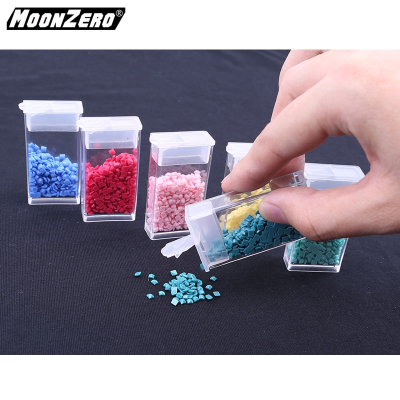 Diamant borduurwerk diamant schilderen tool! Daimond doorzichtige plastic opbergdoos, sieraden Boor Opbergdoos