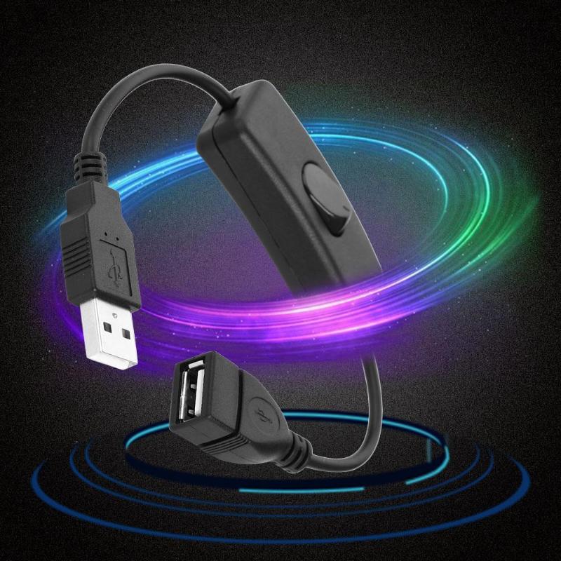 USB Gadgets USB ON OFF interrupteur câble USB 2.0 mâle à femelle rallonge câble pour lampes LED/DC