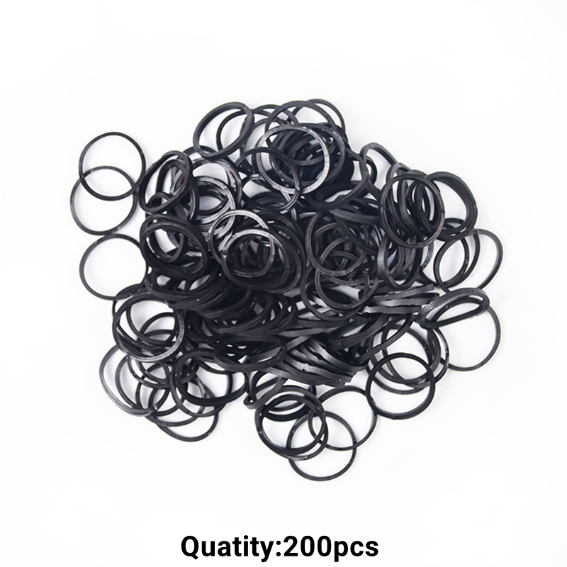 200/500 Stuks S Clip Haak Sluitingen Connectors Rubber Band Kit Set Voor Armbanden Ketting Handgemaakte Craft Sieraden Maken accessoires: WHITE