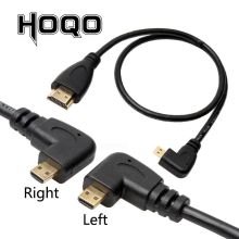Cable Micro HDMI a HDMI de 90 grados, compatible con arriba/Izquierda/ángulo derecho, para cámara Digital Sony a6400 GH4, tableta de 50cm/150cm