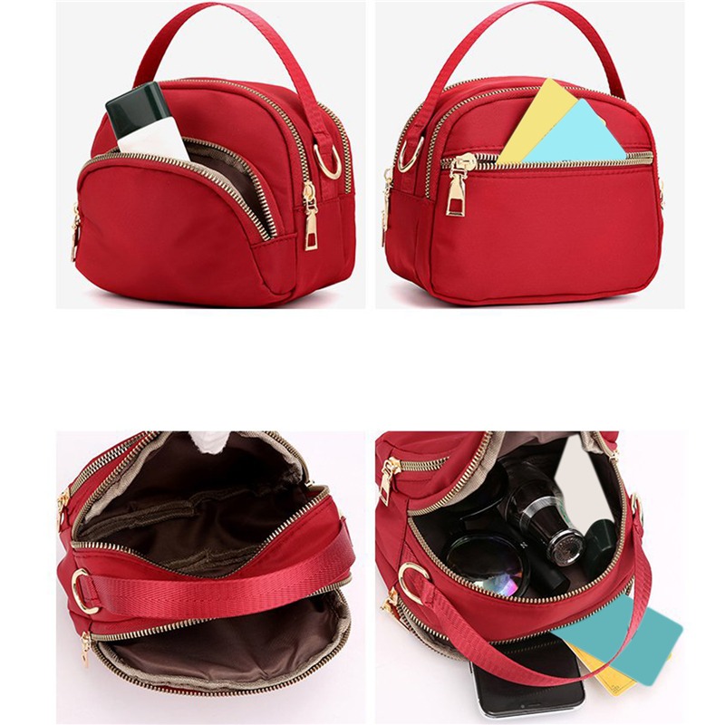 Kvinners crossbody-vesker søt glidelås mobiltelefon skulderveske dame kvinnelig multifunksjons mini håndvesker veske