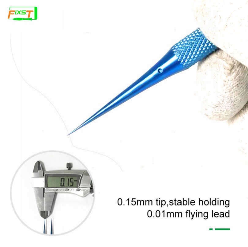 Relife RT-11C/15C Ultra Hoge Precisie Vliegende Draad Pincet 0.15Mm Recht/Gebogen Tip Speciaal Voor Vliegende Lijn telefoon Reparatie Tools