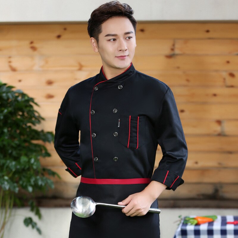 Outfit vest kage bagning mænds og kvinders kinesisk restaurant og western restaurant hotel kokke uniform lange ærmer