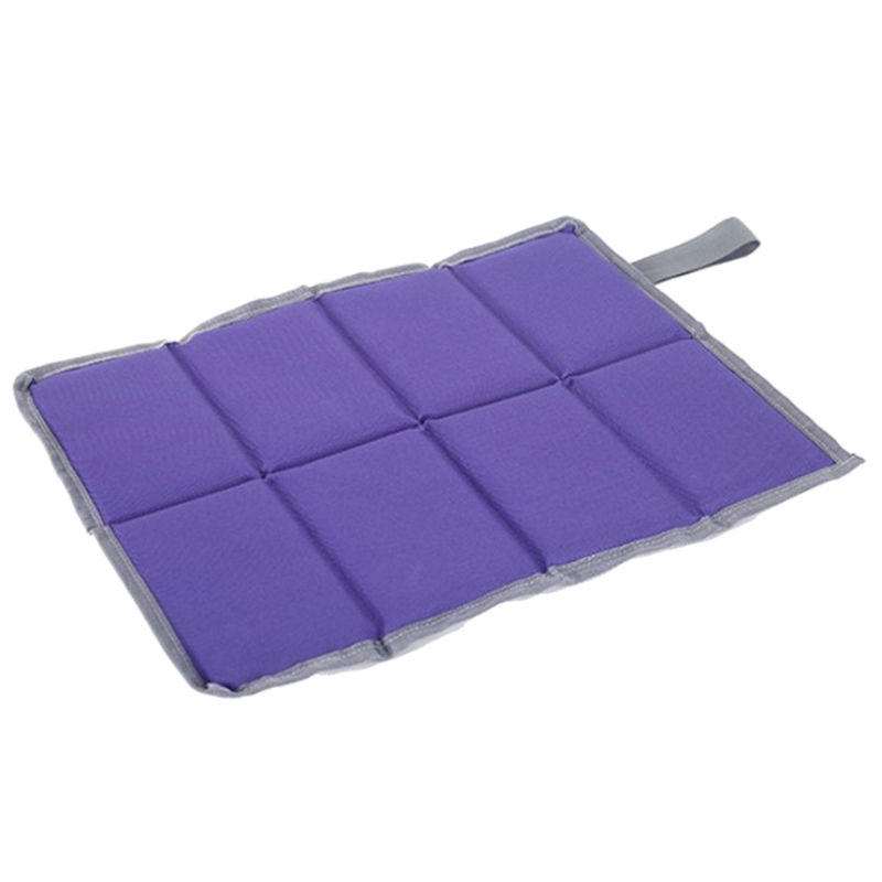 Coussin de siège de randonnée pliable, étanche, ultraléger, tapis de siège d&#39;extérieur pour pique-nique, randonnée: Purple