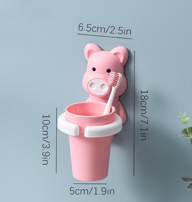 Porte-brosse à dents avec tasse, étagère murale Durable et résistante aux chutes, porte-gobelet pour bain de bouche, accessoires de salle de bains
