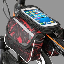 Fiets Voor Touch Screen Telefoon Tas Op Het Frame Mountainbike Top Tube Bag Cyclus Fietstassen Tas Zadeltas Voor fiets Accessoires