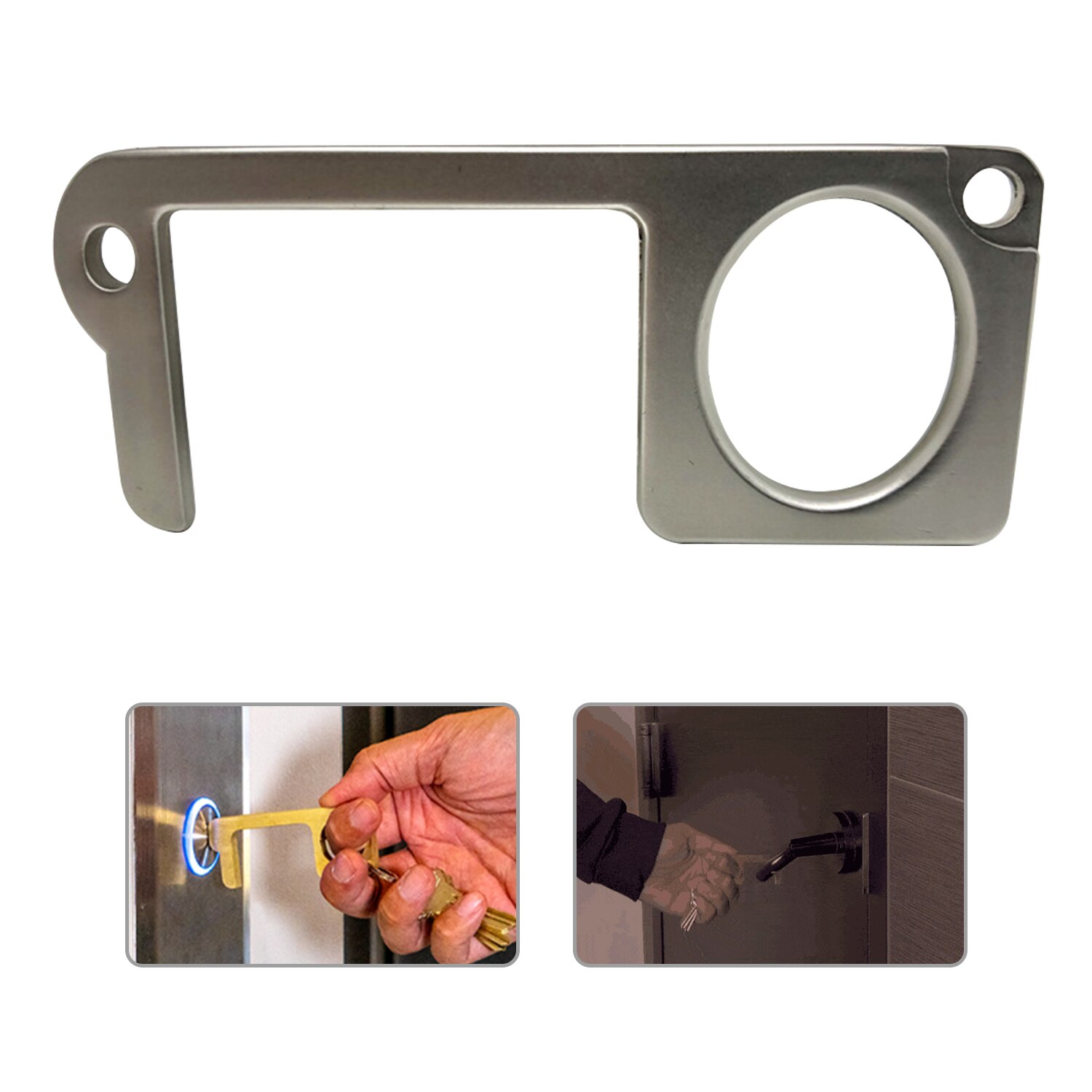 EDC Door Opener Door Handle for Push The Elevator Button Open Hygiene Door Opener No-Touch Door Opener Closer: S