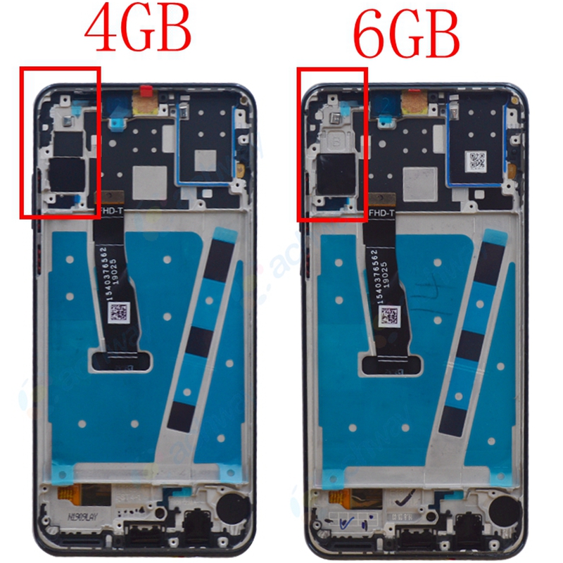 opprinnelig lcd med ramme til huawei  p30 lite lcd -skjerm til huawei  p30 lite skjerm nova 4e mar -lx1 lx2 al01 erstatning