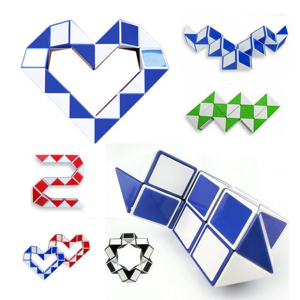 Schlange Herrscher Puzzle 24 Geschwindigkeit Antistress Cube Twist Schlange Klapp Pädagogische Spielzeug Für Kinder Cube Twist Schlange Klapp Pädagogische