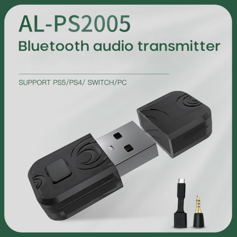 Bluetooth Compatible Transmitter Receiver For PS5 PS4 Adapter Transmitter For Switch PC Bluetooth USB Dongle Audio Adapter