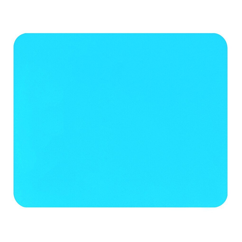 Solid Color Ultra Thin Student Fabric Gaming Mouse Pad Colorful Mat Tasteless Non Slip: light blue