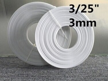 50 yds polyester / plast udbening til plejeovertræk ~ 3/25 "  (3mm)  til fremstilling af brudekjole / korselet / travl syning af udbening