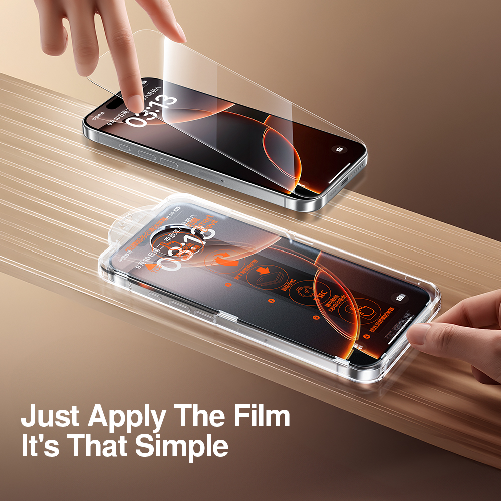 Smartdevil 1/2 stk. støvfri æske skærmbeskytter til iphone 17 pro max 17 pro hd hærdet glasfilm til iphone 17 ridsefast