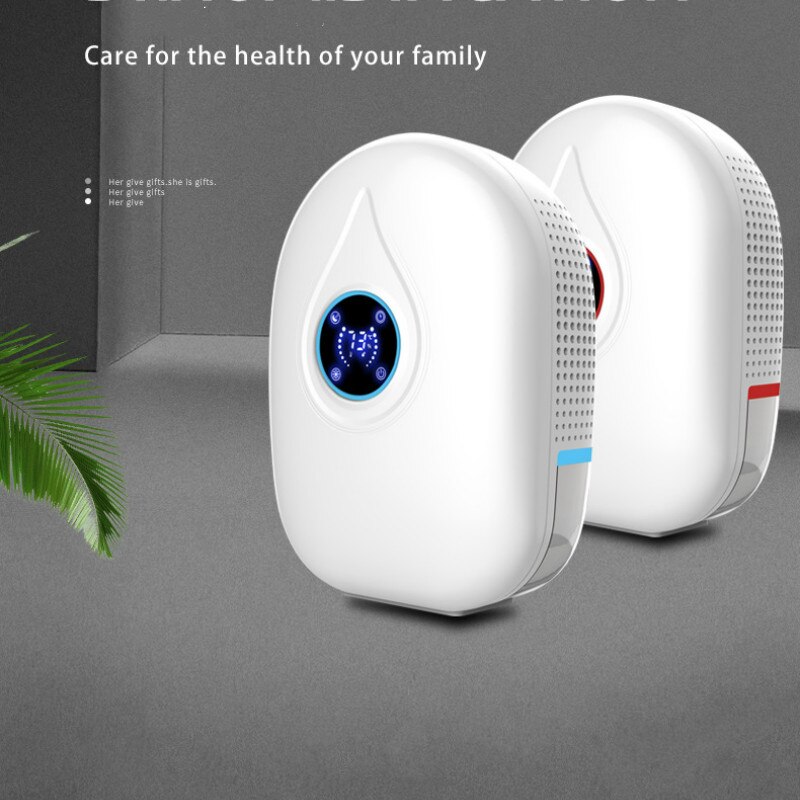 Mini Electric Dehumidifier Ultra Quiet Air Purifier Portable Dehumidifier Suitable for Home Kitchen Garage Wardrobe Basement