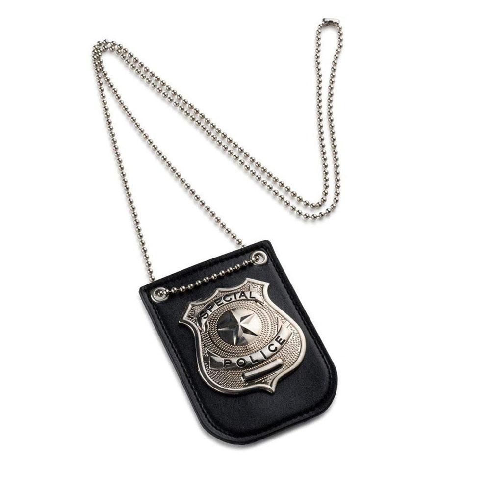 Dress Up Pretend Play Amerika Politie Badge Met Ketting En Riem Clip Kind Cosplay Prop